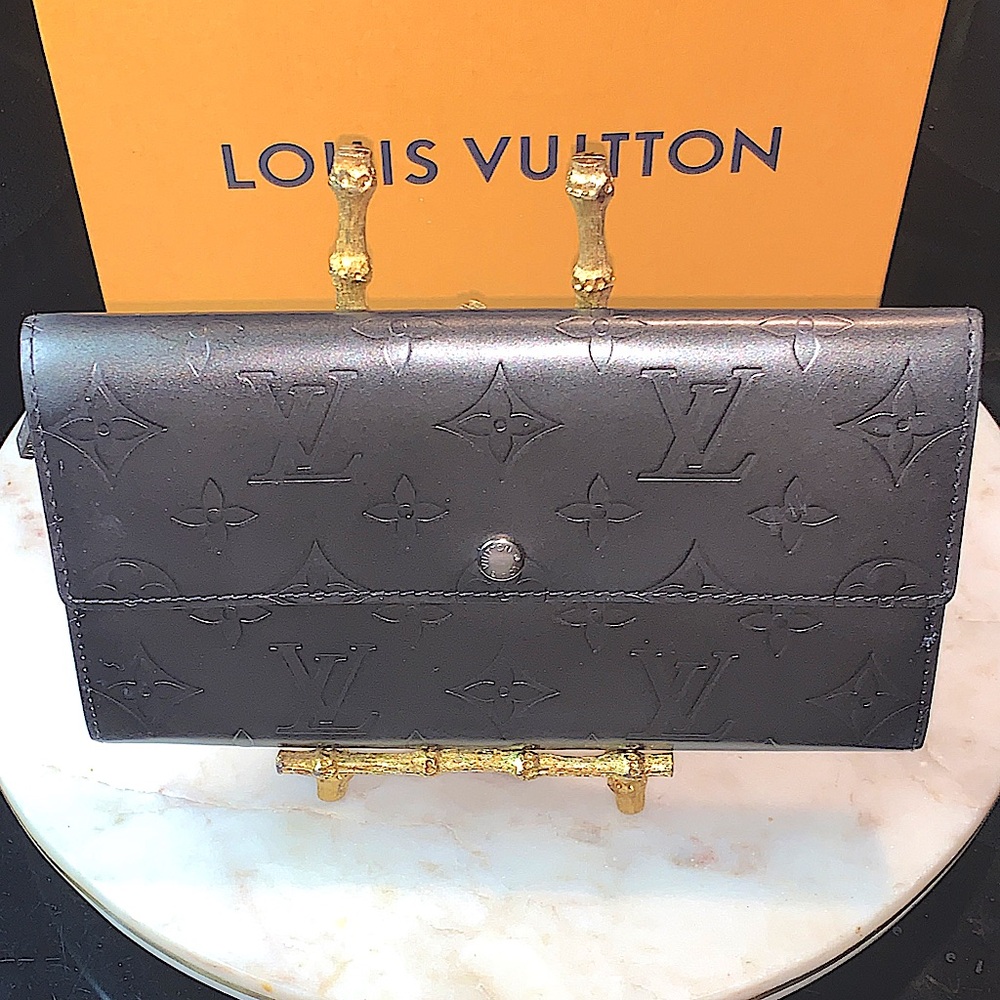 LOUIS VUITTON WALLET SARAH MONOGRAM GREY MAT VINTAGE PORTEFEUILLE LONG